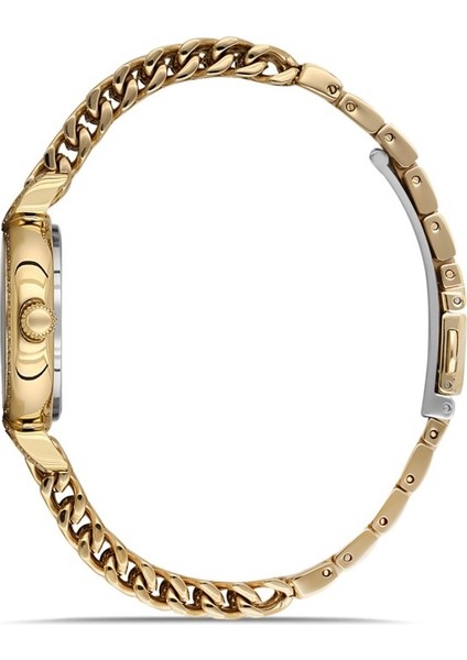 DK.1.AG1411.04 Taşlı Tasarım Çelik Kordon Çelik Kasa 5 Atm Suya Dayanıklı Altın Renk Kadın Kol Saati fiyatları