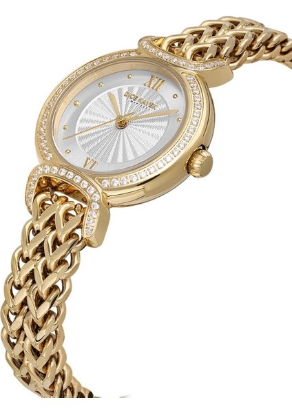 DK.1.AG1411.04 Taşlı Tasarım Çelik Kordon Çelik Kasa 5 Atm Suya Dayanıklı Altın Renk Kadın Kol Saati modelleri