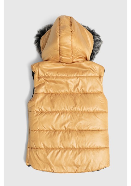 Içi Elyaf Dolgulu Kürk Kapşonlu Erkek Yelek fiyatları