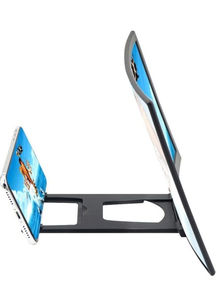 Kavisli Telefon Ekran Büyüteci Projektör Standı Büyük Boy Tüm Telefonlara Uyumlu fırsatları