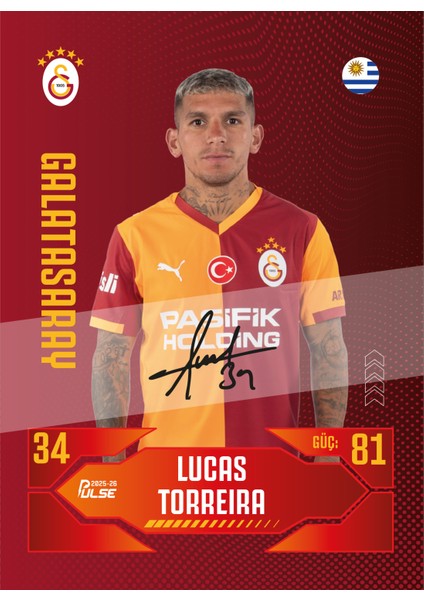 Galatasaray - Pulse Futbolcu Kartları 2025/26 - Paket fırsatları