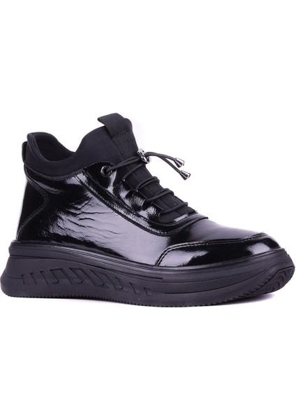 - Hakiki Deri Siyah Rugan Kadın Yarım Bot - 25102253 fiyatları