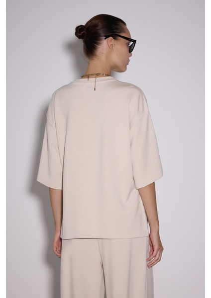 Yırtmaçlı Loose Fit Modal T-Shirt fiyatları