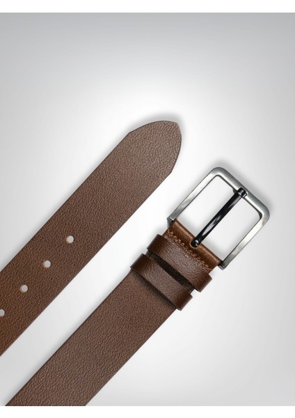 Hakiki Deri Kemer- Premium Dana Derisi- Fındık, 4 Cm, | 8917K