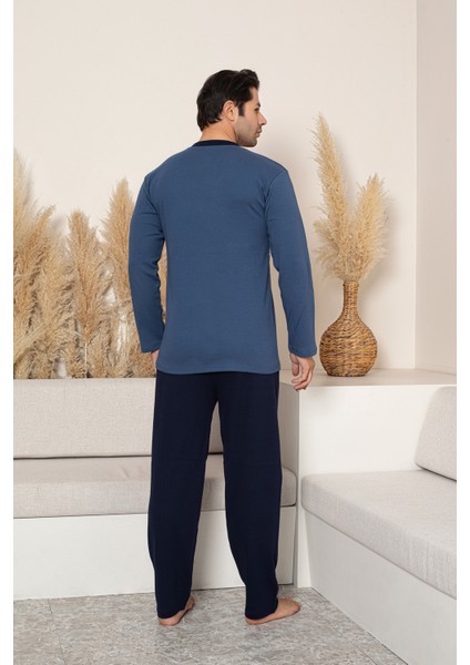%100 Pamuk Erkek Ekose Pijama Takımı- Babalar Günü Serisi modelleri