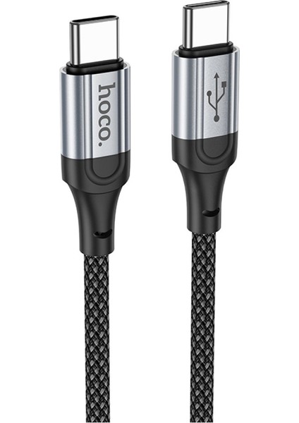 X102 Fresh 1m 60W Type-C To Type-C Pd Hızlı Şarj Data Kablosu Siyah