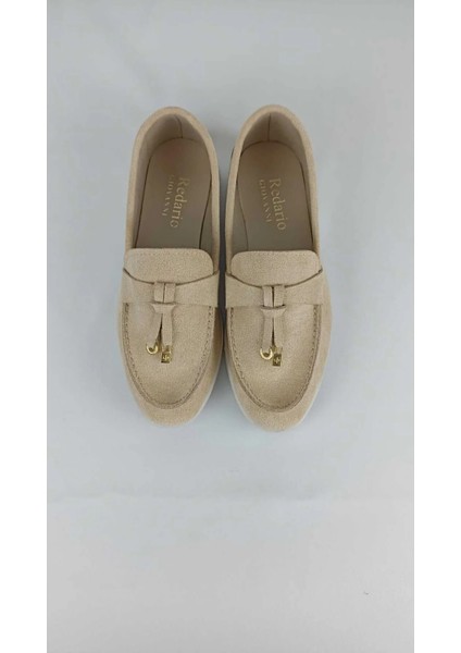 Kadın Süet Babet Bej modelleri