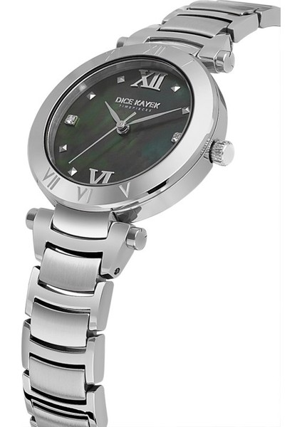 DK.1.AG1399.02 Taşlı Tasarım Çelik Kordon Çelik Kasa 5 Atm Suya Dayanıklı Metalik Renk Kadın Kol Saati modelleri