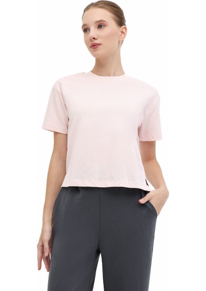 Wb 11ASYA-T 5pr Pembe Kadın Kısa Kol T-Shirt