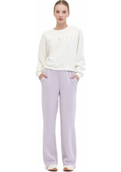 Wl Kunt Yog1-10 5pr Ekru Kadın Sweatshirt modelleri