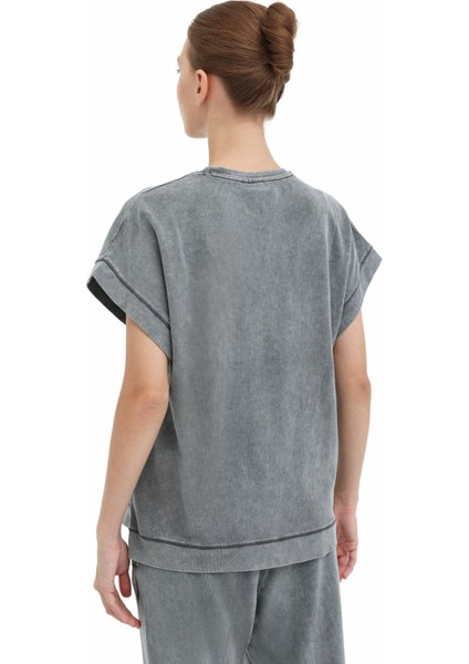 Wl Else 11SY783 5fx Gri Kadın Kısa Kol T-Shirt fiyatları