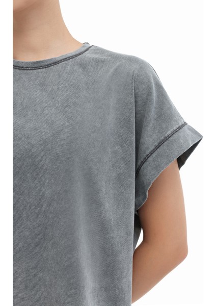 Wl Else 11SY783 5fx Gri Kadın Kısa Kol T-Shirt fırsatları