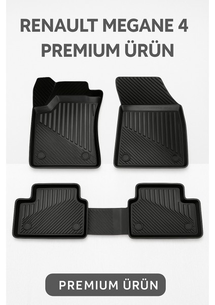 Renault Megane 4 Uyumlu 3D Oto Paspas Premium fiyatları