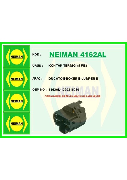 Kontak Termıgı 5 Fıs Ducato Iı-Boxer Iı -Jumper Iı