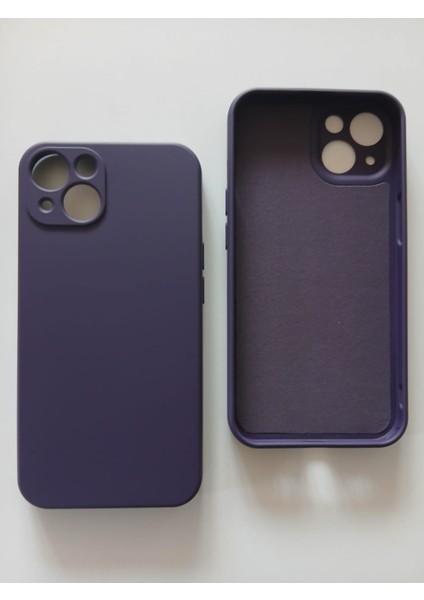 İphone 13 İle Uyumlu LOGOSUZ Kamera Korumalı Lansman Içi Kadife Silikon Kılıf modelleri