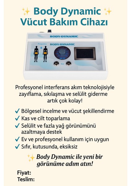 Body-Dynamic Vücüt Bakım Cihazı fırsatları
