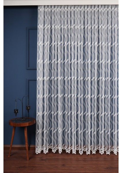 Es Desen Brode Nakış Işlemeli Tül Perde (1/2,5 Normal Pile) fırsatları