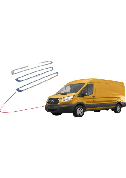 Ford Transit Krom Ön Panjur 3 Parça 2014-2018