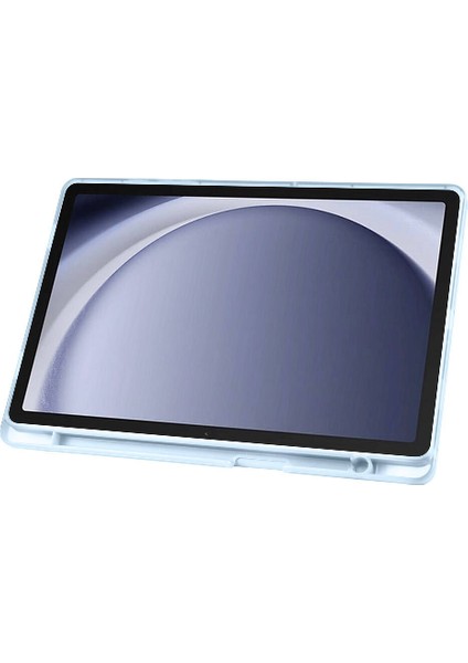 Galaxy Tab A9 Plus Uyumlu Tri Folding Kalem Bölmeli Standlı Kılıf Mavi fırsatları