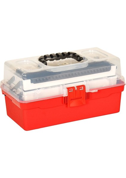 Şeffaf Kapaklı 15'' Balıkçı Alet Malzeme Çantası modelleri