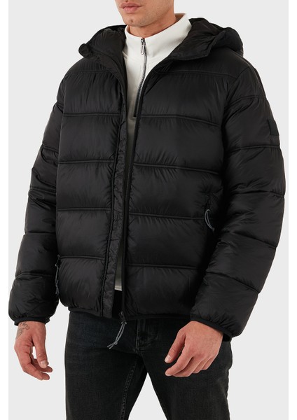 Regular Fit Kapüşonlu Kapitoneli Şişme Mont Erkek Mont DM0DM22044 Bds modelleri