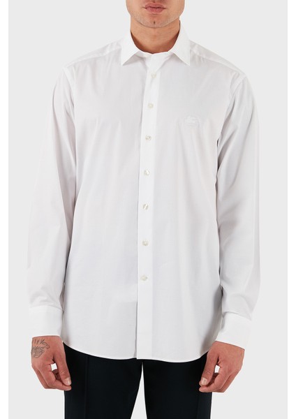 Streç Pamuklu Regular Fit Düğmeli Yaka Gömlek Erkek Gömlek MRIB0002 AV607 W0800