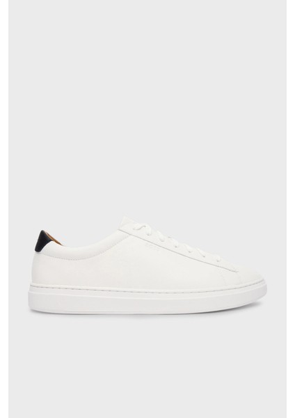 Logolu Deri Sneaker Ayakkabı Erkek Ayakkabı 50552853 102