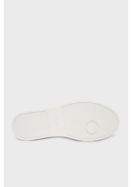 Logolu Deri Sneaker Ayakkabı Erkek Ayakkabı 50552853 102 indirimleri