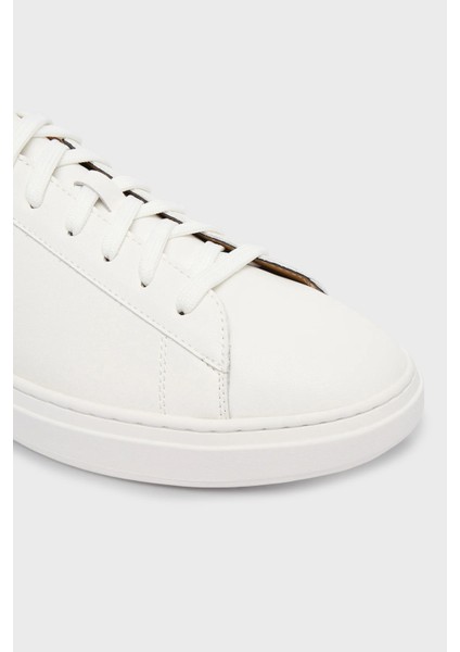Logolu Deri Sneaker Ayakkabı Erkek Ayakkabı 50552853 102