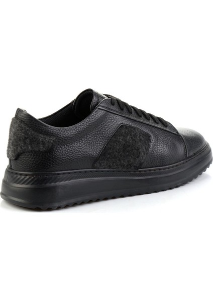Siyah Hakiki Deri Erkek Sneaker E01600121640 modelleri
