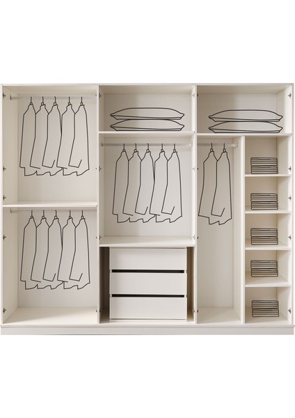 Idea 6 Kapılı Gardrop fiyatları