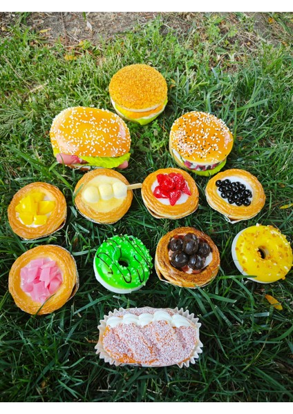 Magnet Buzdolabı Seti 12 Adet Set Yiyecek Konseptli