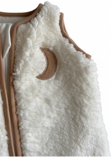 Kışlık Bebek Uyku Tulumu %100 Pamuk Penye Astarlı Peluş Bebek Uyku Tulum Yenidoğan 0-6 Ay