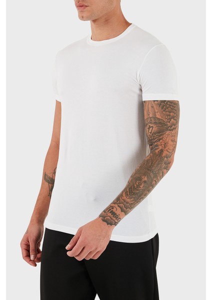 Pamuklu Slim Fit Bisiklet Yaka T Shirt Erkek T Shirt DCM380020 02 fırsatları