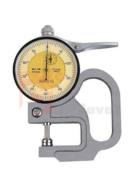 AS-491 Saatli Kalınlık Komparatörü 0-10MM Kapasite 30MM Derinlik