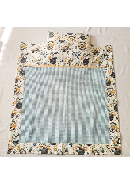 %100 Pamuk Bebek Çocuk Pikesi & Yastık Kılıfı Seti, Küçük Prens/unicorn Desenli fiyatları