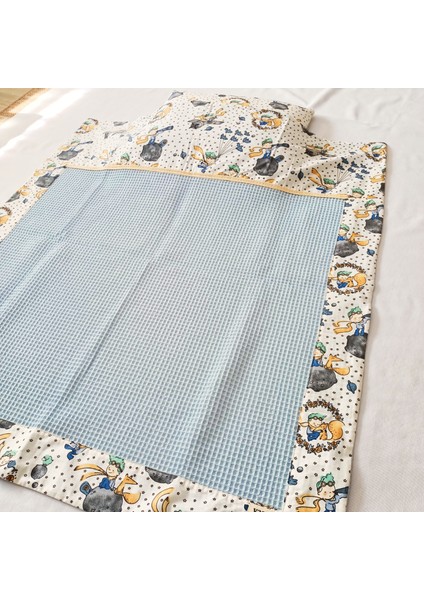 %100 Pamuk Bebek Çocuk Pikesi & Yastık Kılıfı Seti, Küçük Prens/unicorn Desenli modelleri