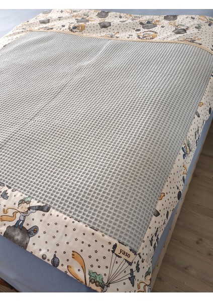 %100 Pamuk Bebek Çocuk Pikesi & Yastık Kılıfı Seti, Küçük Prens/unicorn Desenli fırsatları