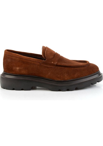 Taba Hakiki Deri Erkek Loafer Ayakkabı E01310113202
