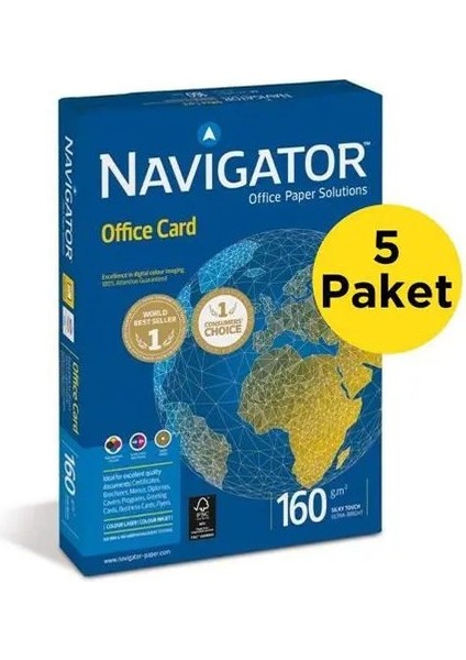 A4 Gramajlı Fotokopi Kağıdı 160 gr 250 x 5 Paket