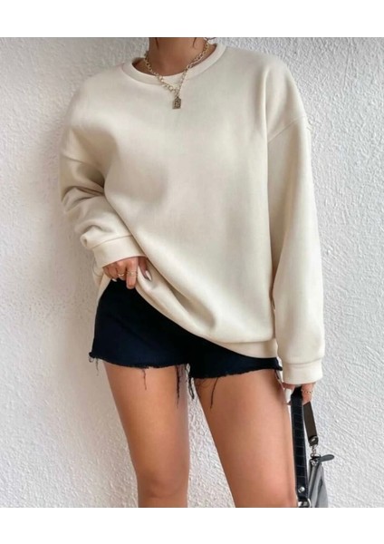 Unisex Brooklyn 1898 Baskılı Oversize Sweatshirt modelleri