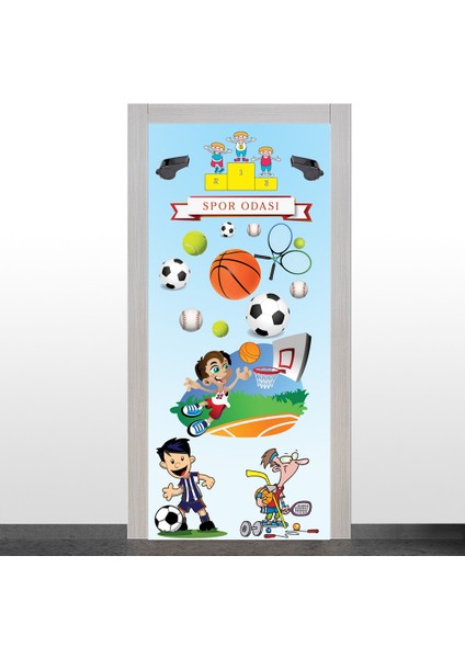 Spor Odası Kapı Giydirme 90*205 cm modelleri