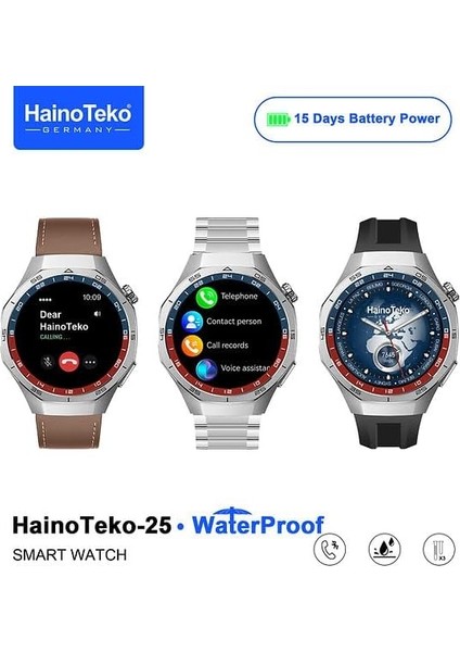 -25 Akıllı Saat Amoled Ekran Suya Dayanaklı Bluetooth 15 Gün Batarya modelleri