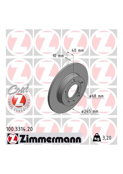 Arka Fren Aynası Audı A4 8e2.b6 11/00 A4 Avant 8e5.b6 09/01 Seat Exeo 09 245X9.9X10DL 986478986-DF4186