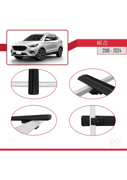 Mg Zs 2018-2024 Arası ile Uyumlu Basıc Model Ara Atkı Tavan Barı Siyah 3 Adet fırsatları