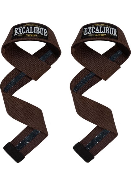 Fitness Deadlift Bilek Kayışı Lifting Strap Kahve Çift
