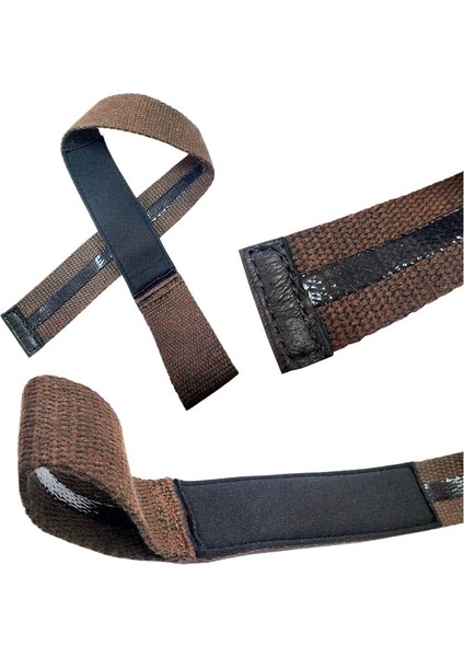 Fitness Deadlift Bilek Kayışı Lifting Strap Kahve Çift fiyatları