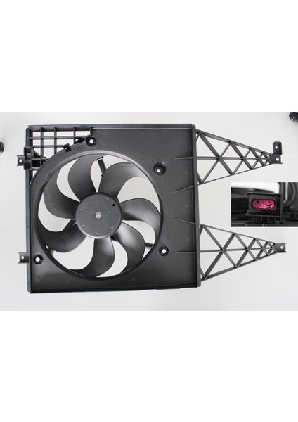 Fan Motoru Davlumbazlı Golf Iv 1.4i 1.6i Bora Seat Skoda 03> (Rezistanslı ve Kablolu)