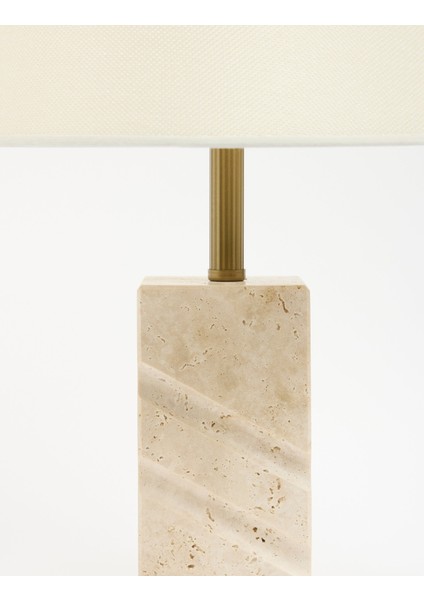 Valen Kumaş Şapkalı Traverten Abajur indirimleri