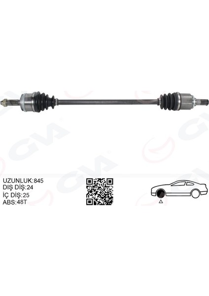 Komple Aks Ön Sag Hyundaı I10 Pa 1.1i 12V mt Abslı 08-13